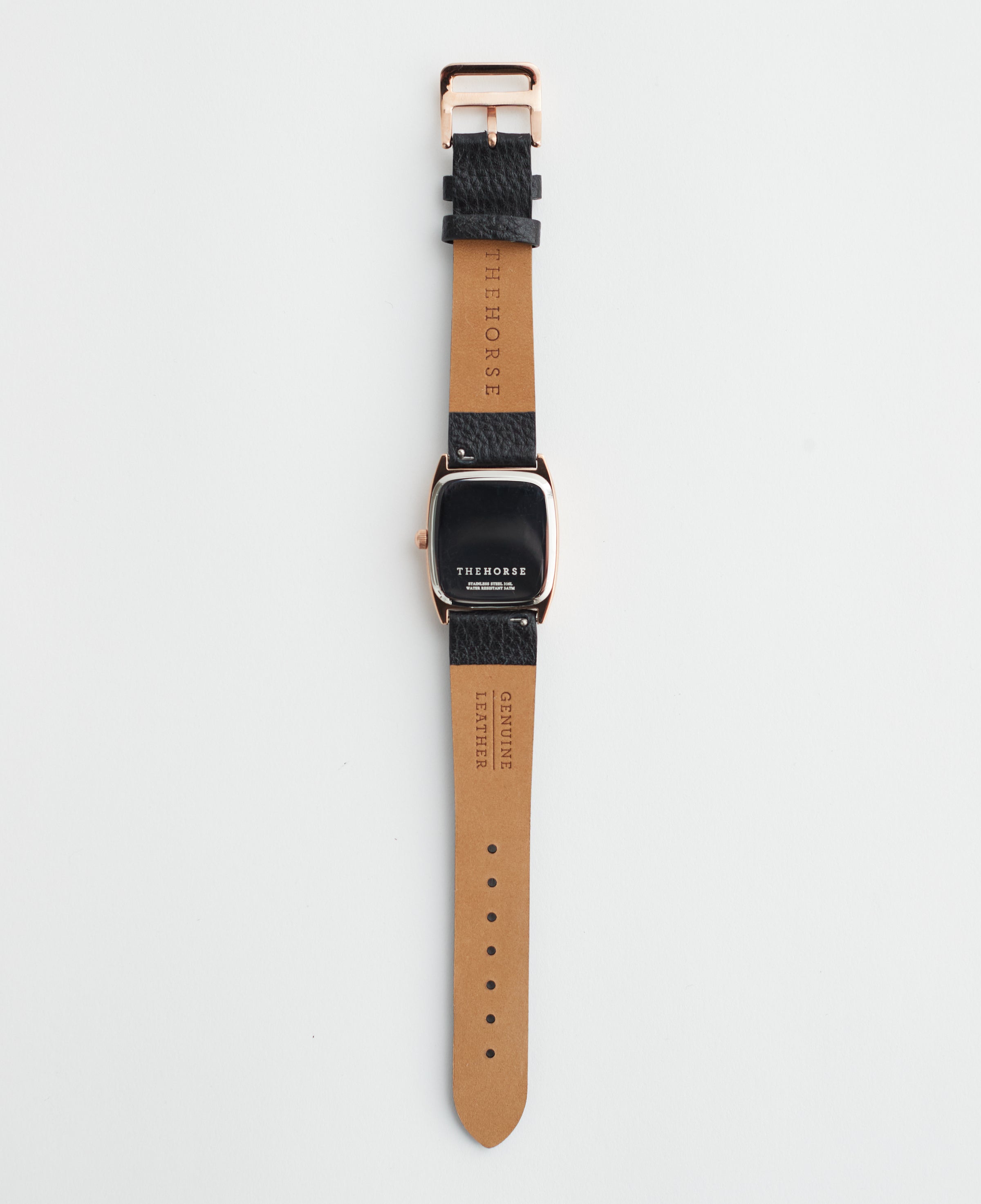 The Dress Watch: Rose Gold / Black Dial / Black Leather