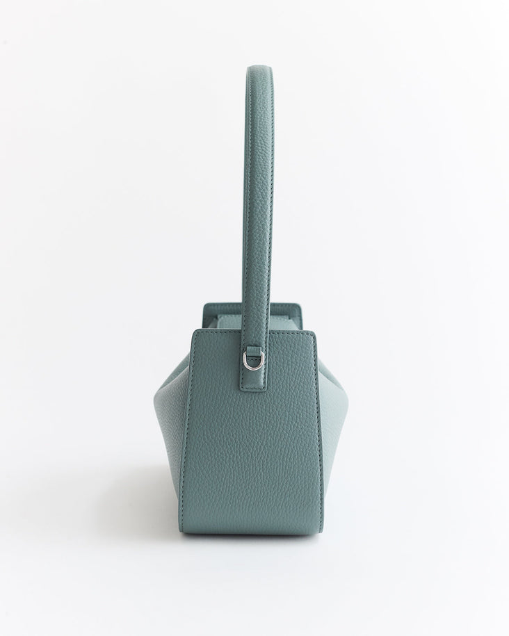 Clementine Shoulder Bag: Bluish Green