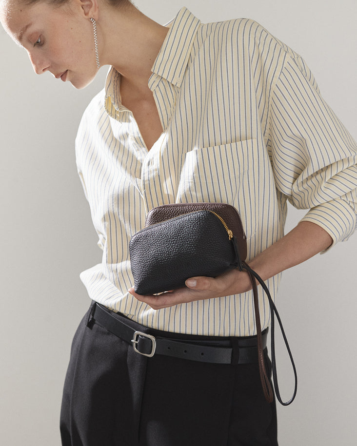 Wrist Pouch: Black Gold