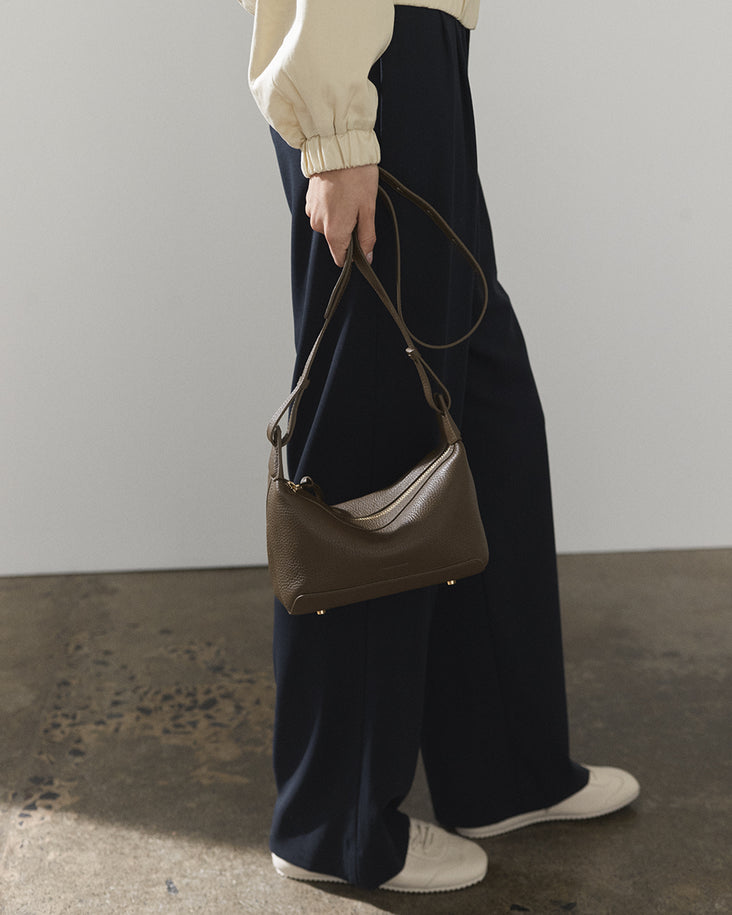 Mini Lou Bag: Khaki Green Gold