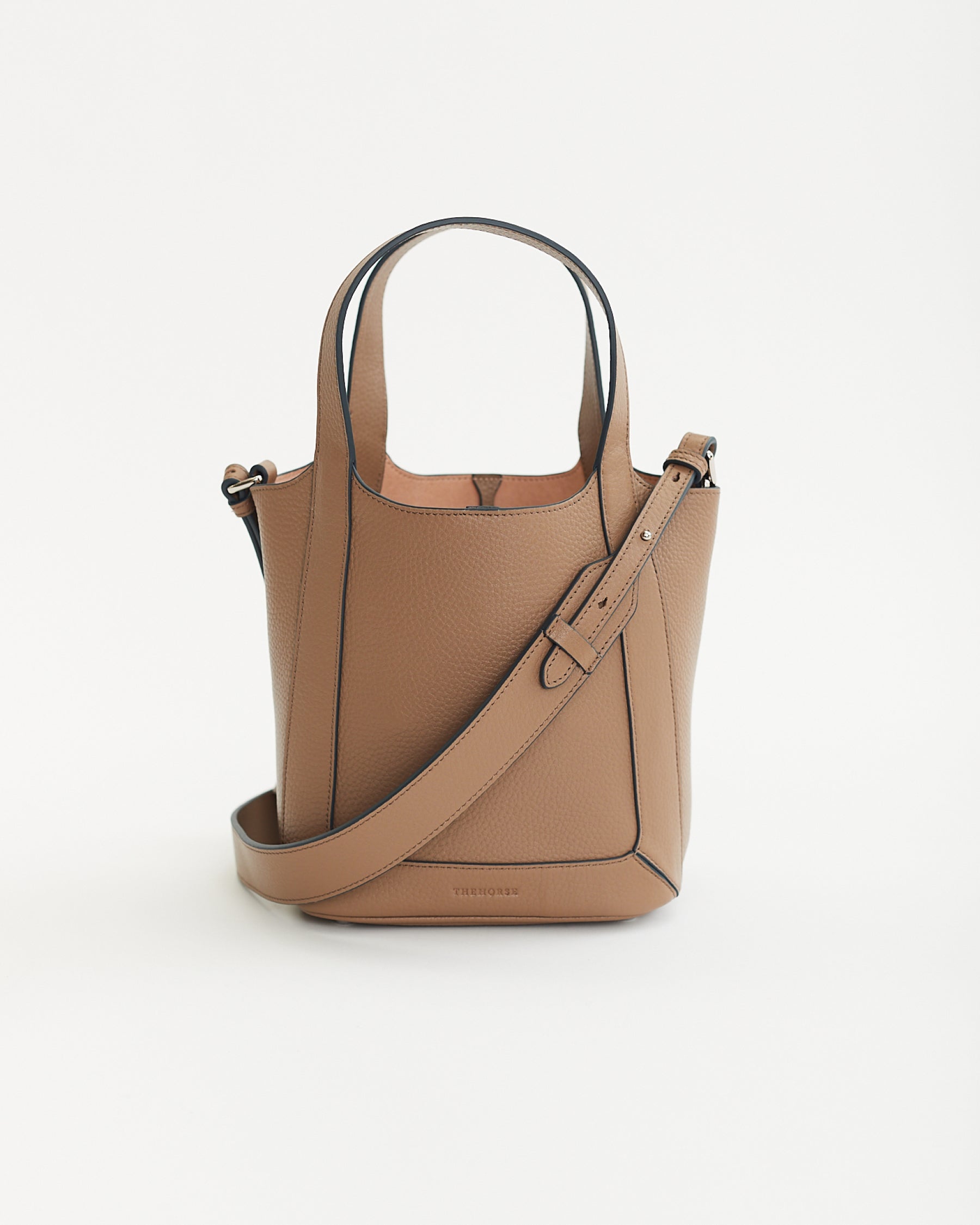 Alexie Tote: Taupe Pebbled Leather