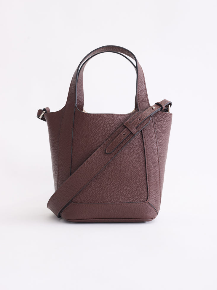 Alexie Tote: Coffee Pebbled Leather