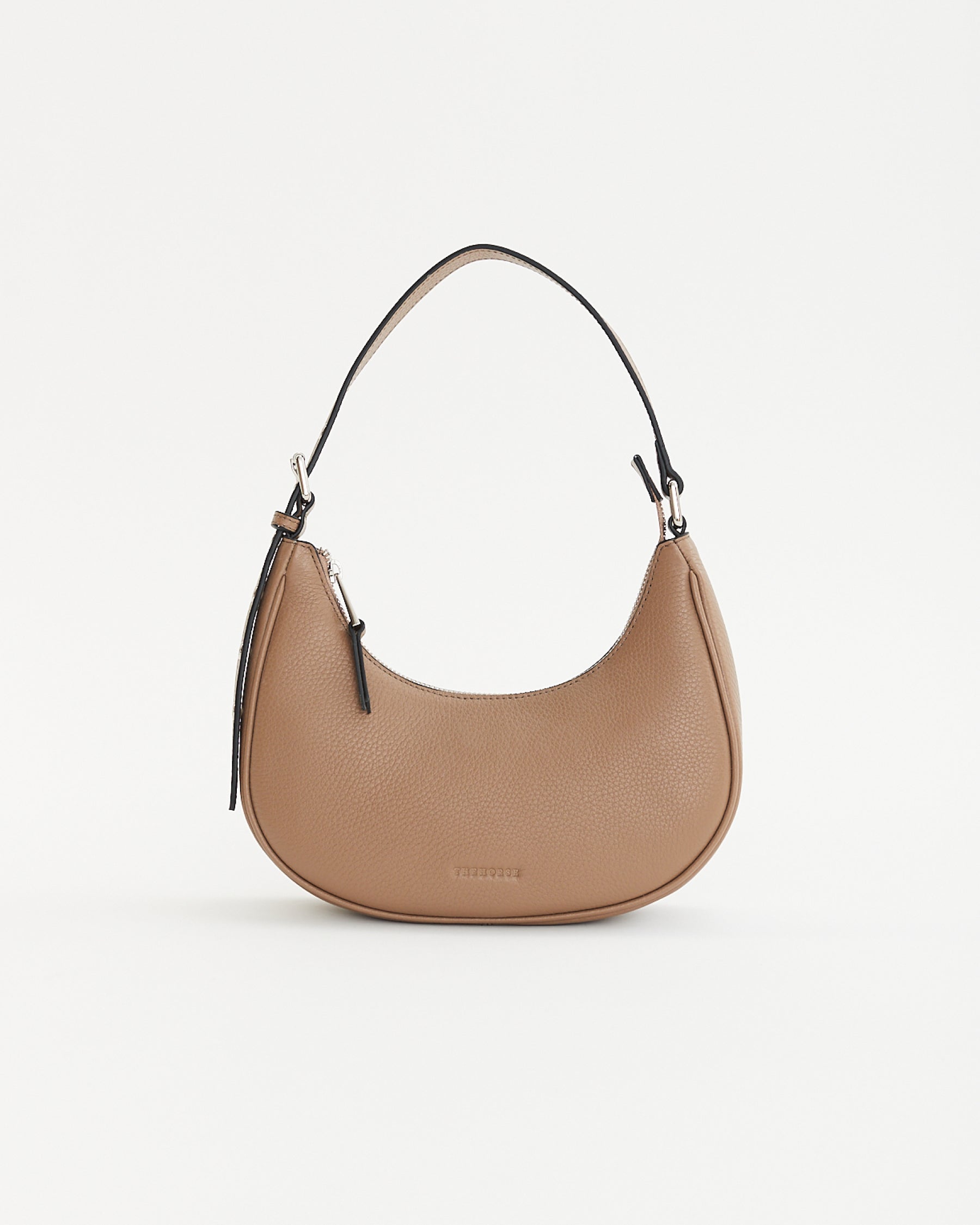 Friday Bag: Taupe Pebbled Leather