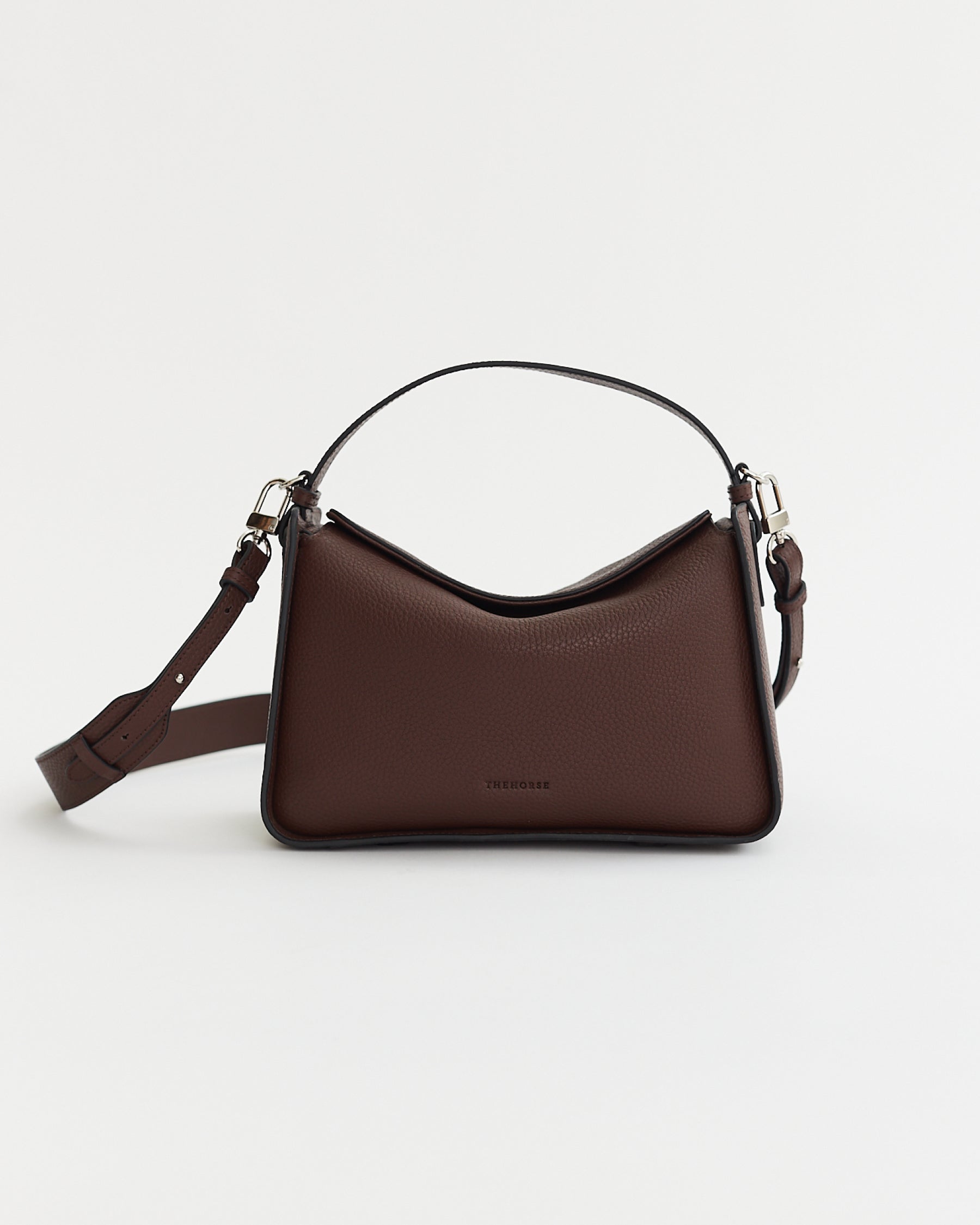 Clementine Bag: Coffee Pebbled Leather