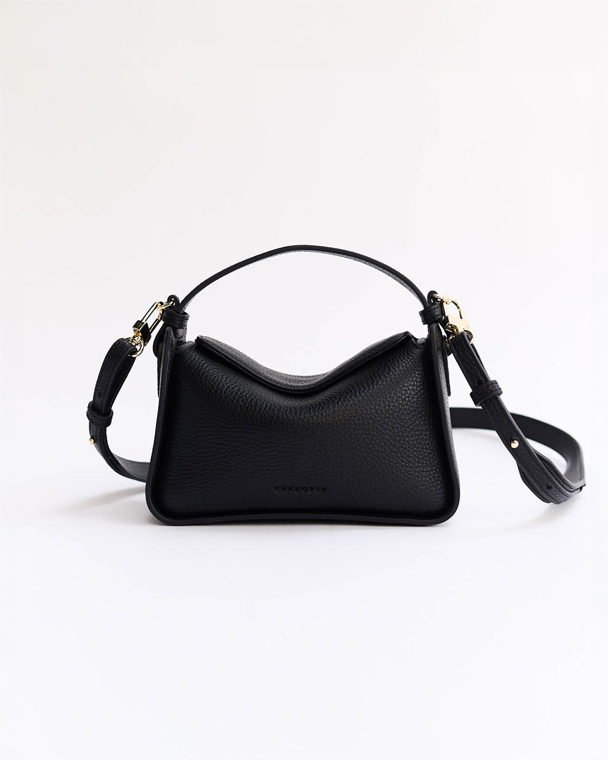 Mini Clementine Bag in Black with Gold