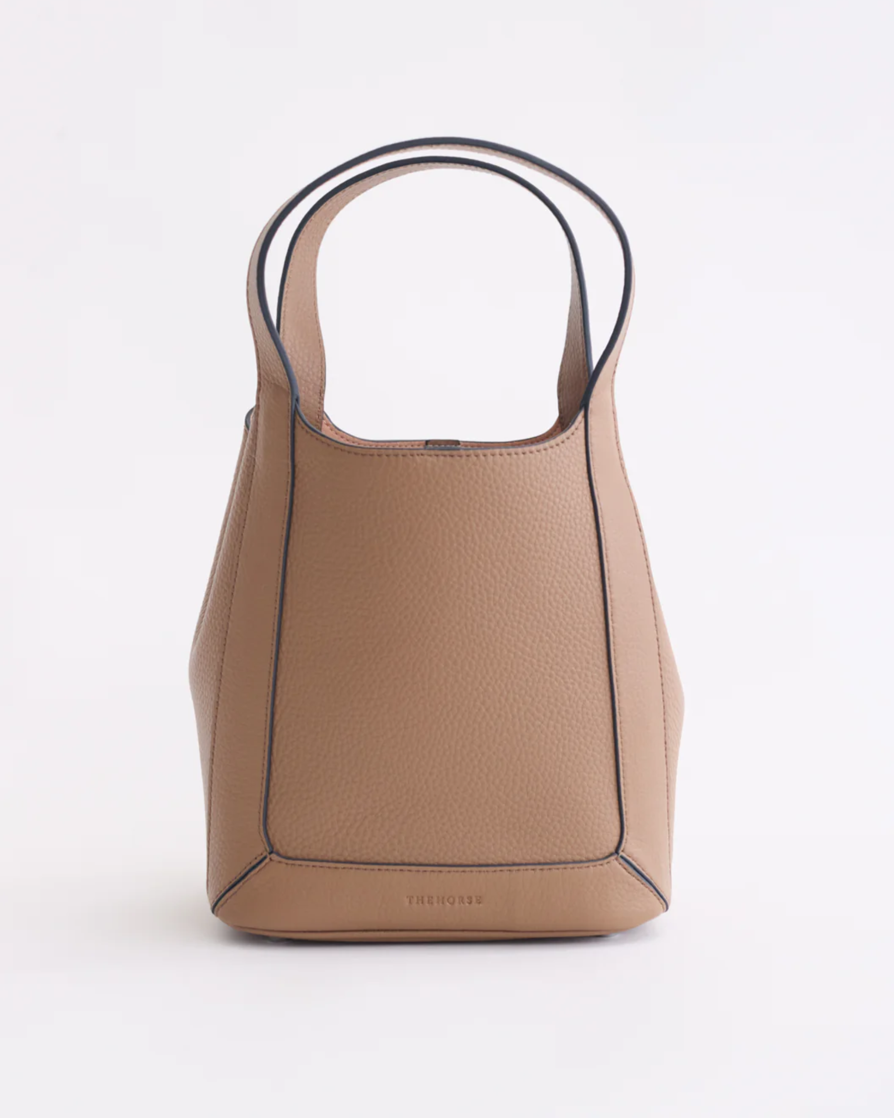 Taupe leather tote discount