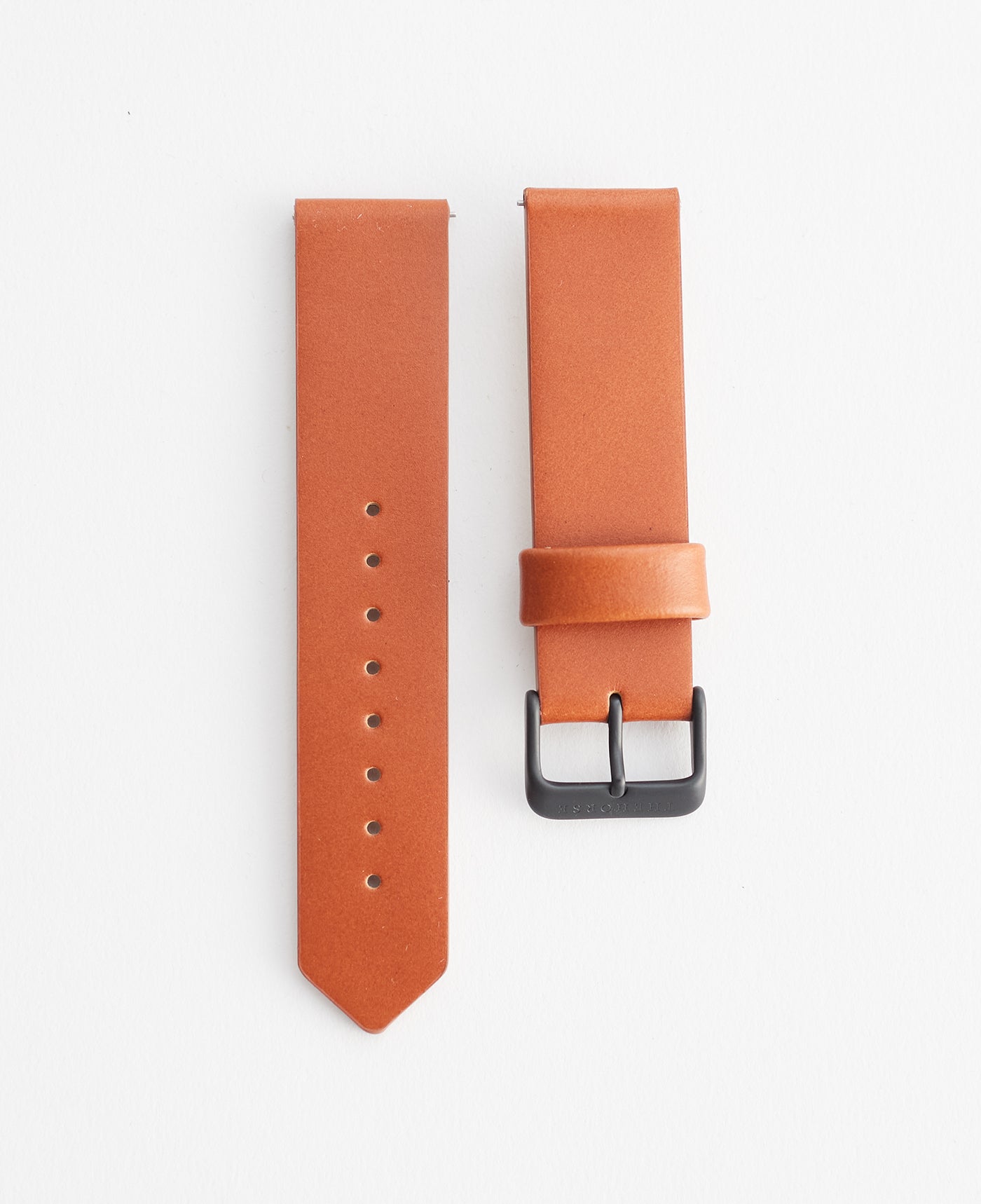 The 20mm Original Watch in Tan Leather / Matte Black Buckle Strap by The Horse®