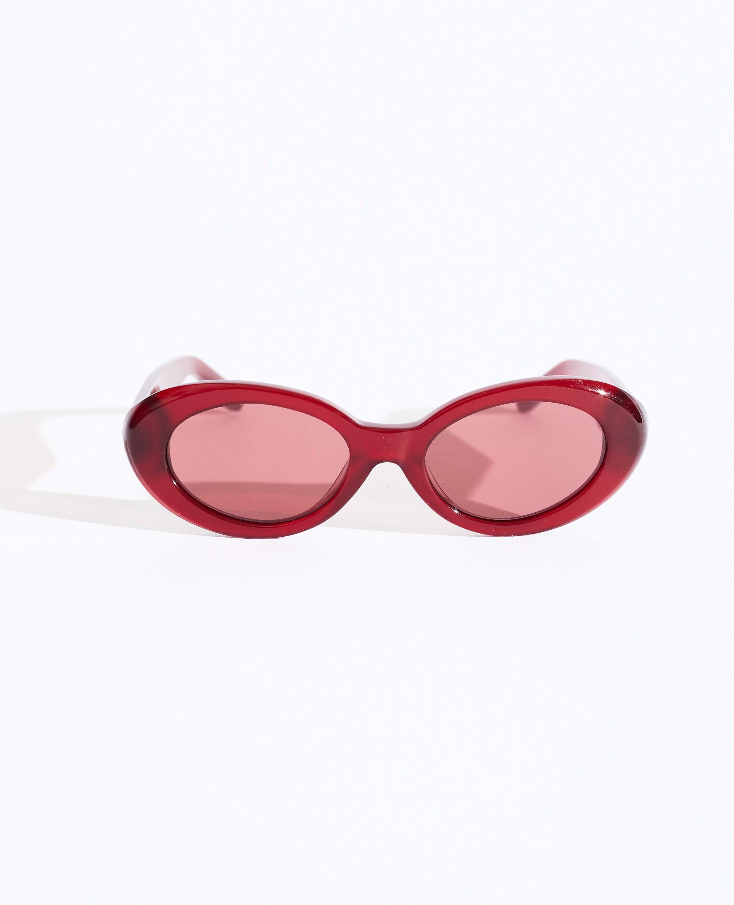Margot Cedar Red Oval Cat-Eye Sunglasses - The Horse x Local Supply by The Horse®