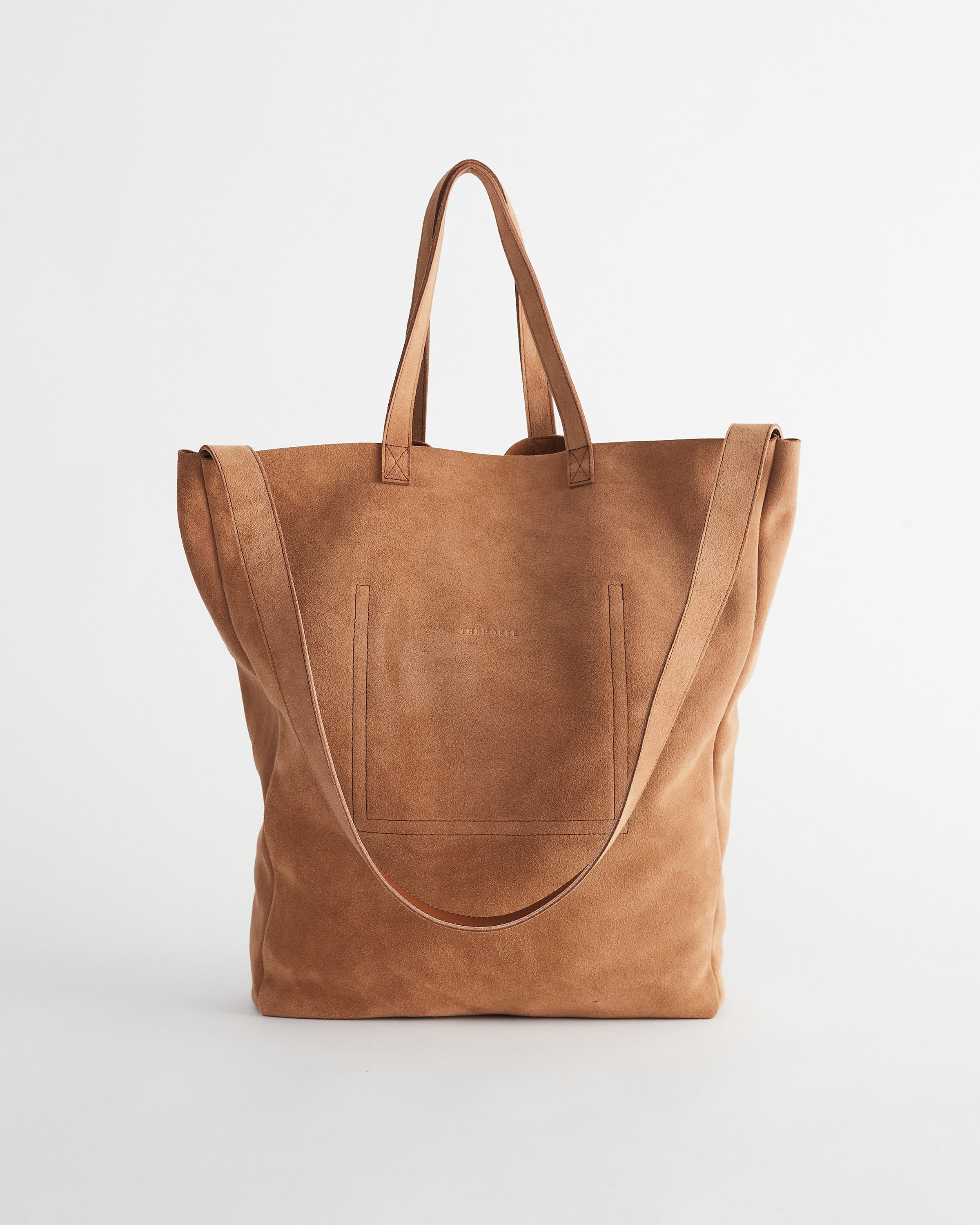 Suede Tote Bag in Tan (Large) by The Horse®
