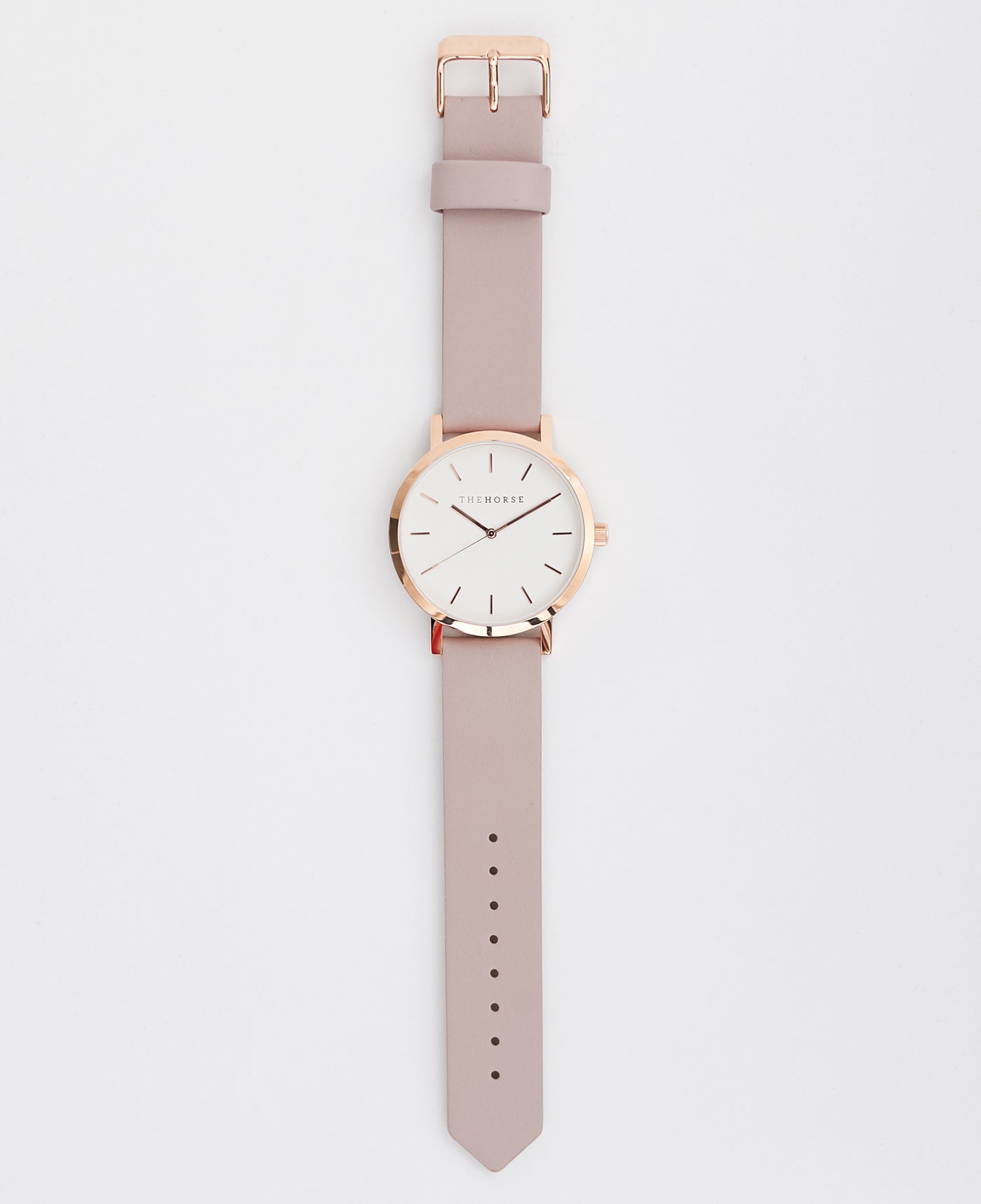 The Original Watch Polished Rose Gold / Blush Leather Strap by The Horse