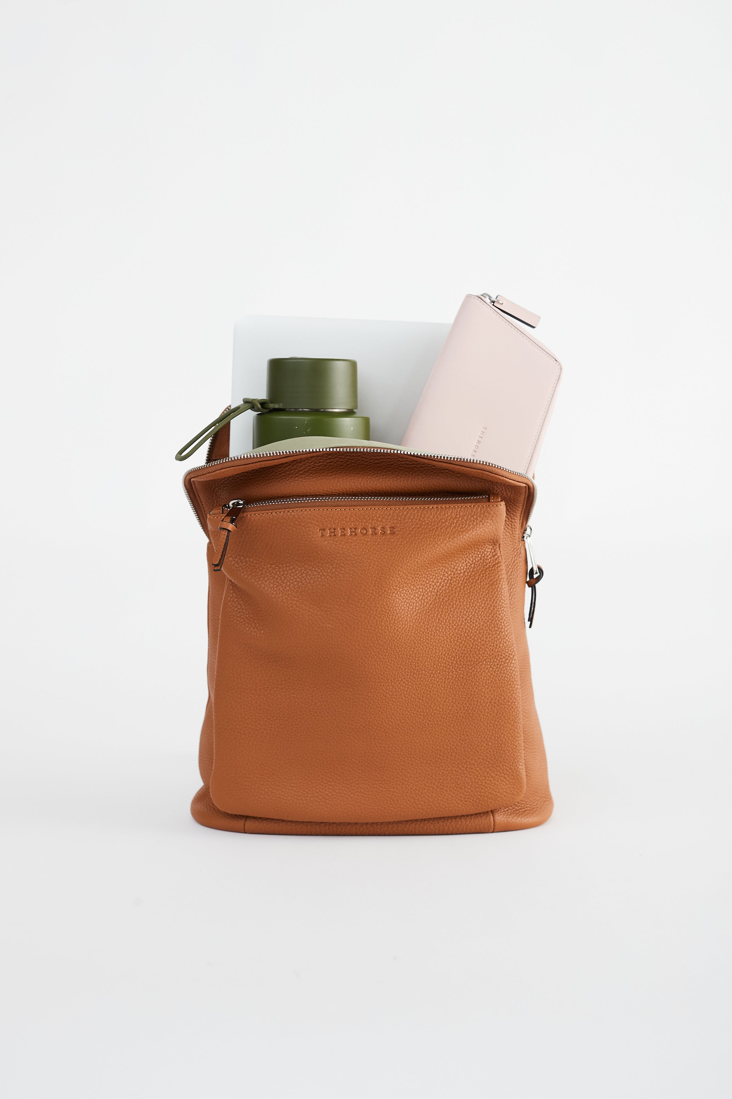 Backpack: Tan Pebbled Leather