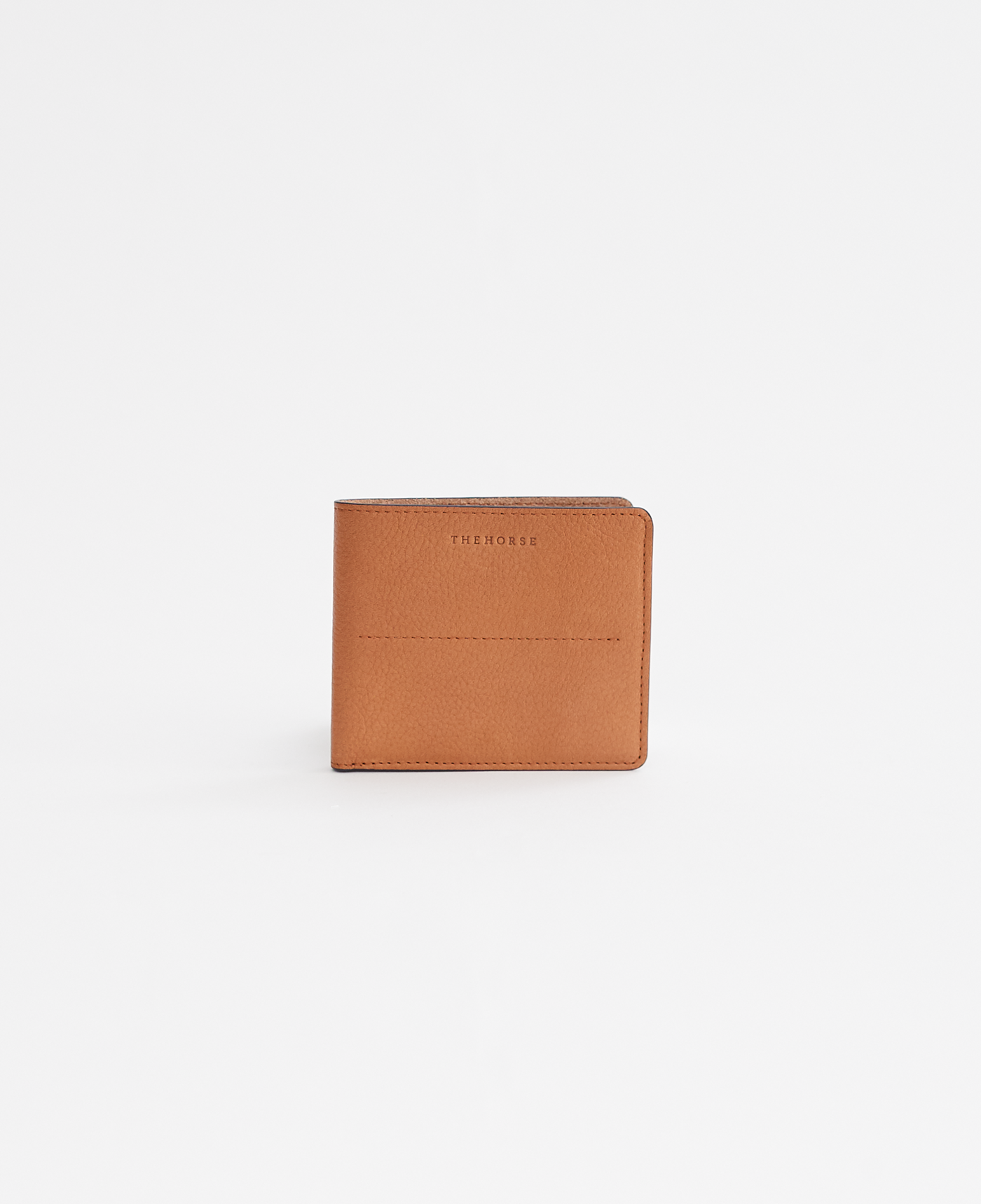 Barney Bi-fold Leather Wallet With Coin Pocket in Tan by The Horse