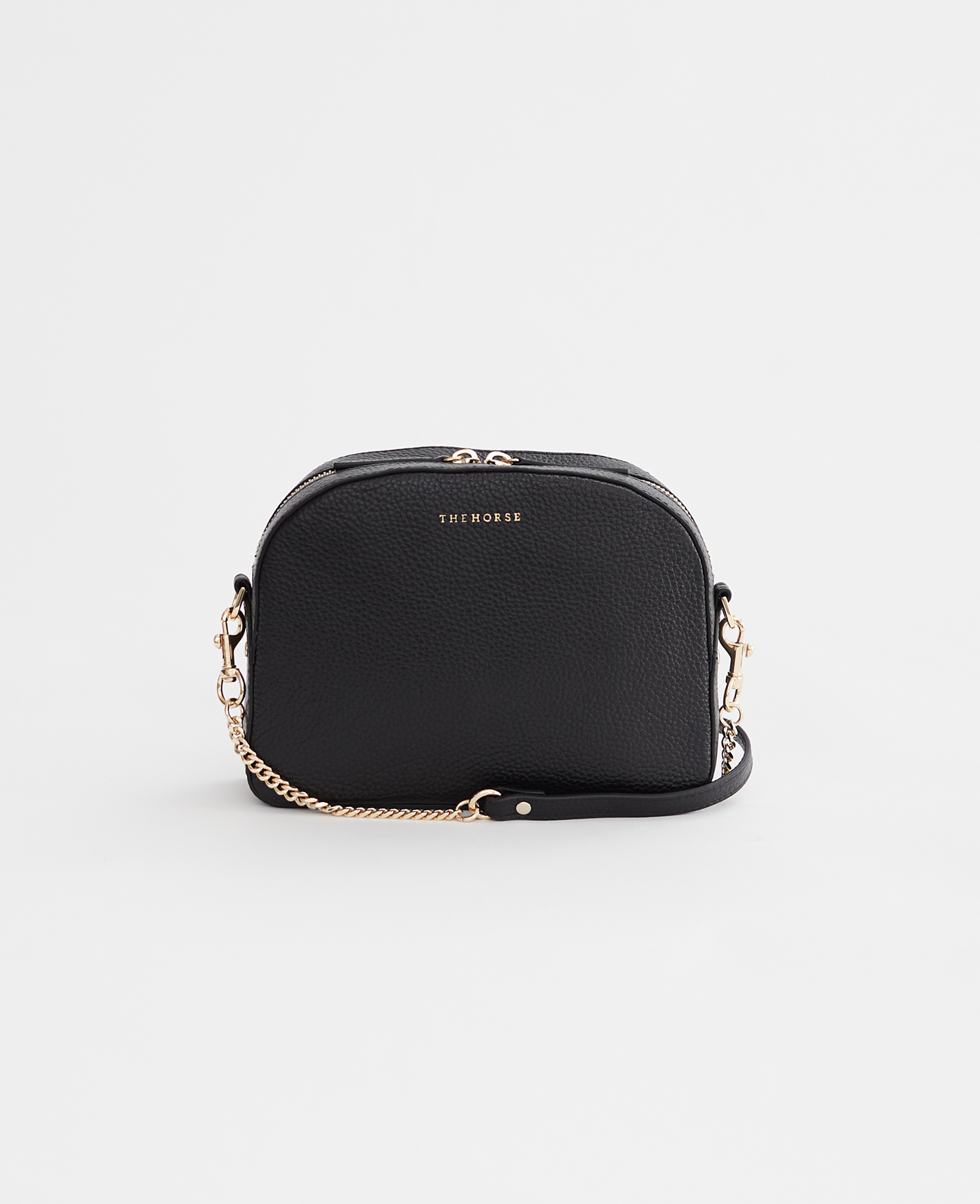 The Dome Bag: Women's Black Leather Handbag by The Horse