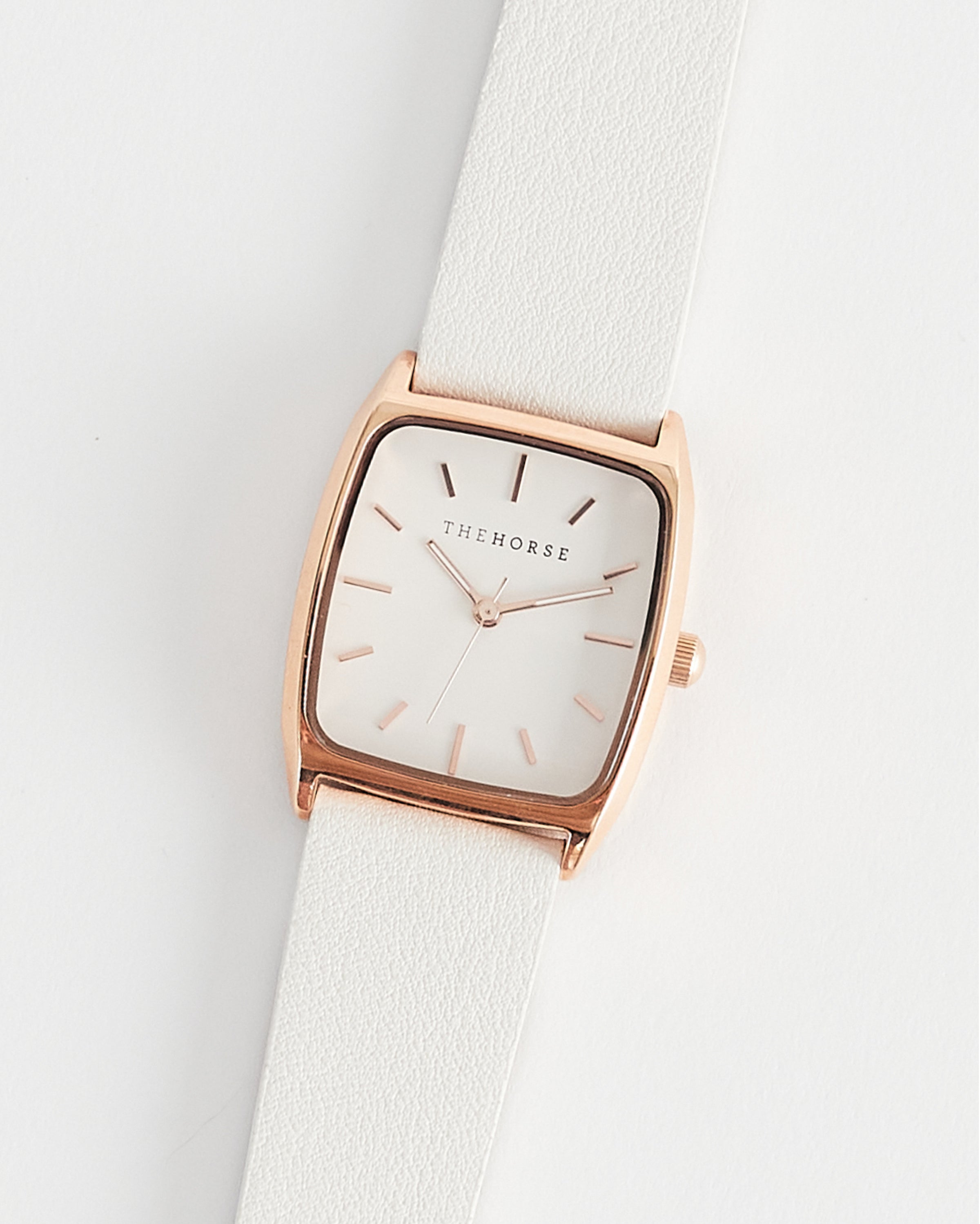The Dress Watch: Rose Gold Case / White Dial / Milk Leather