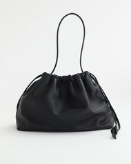 Fin Shoulder Bag: Black