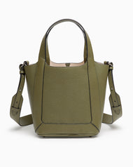 Alexie Tote: Olive Pebbled Leather