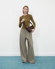 The Leather Sporty Crossbody: Coffee