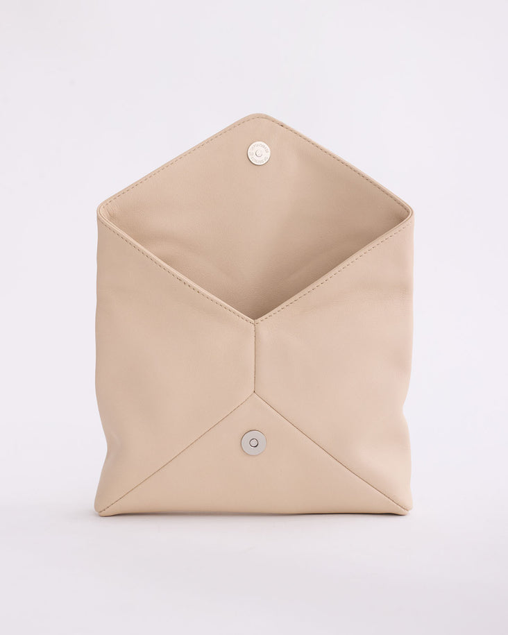 Stella Envelope Clutch: Oat