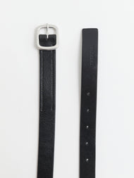Classic Leather Belt: Black