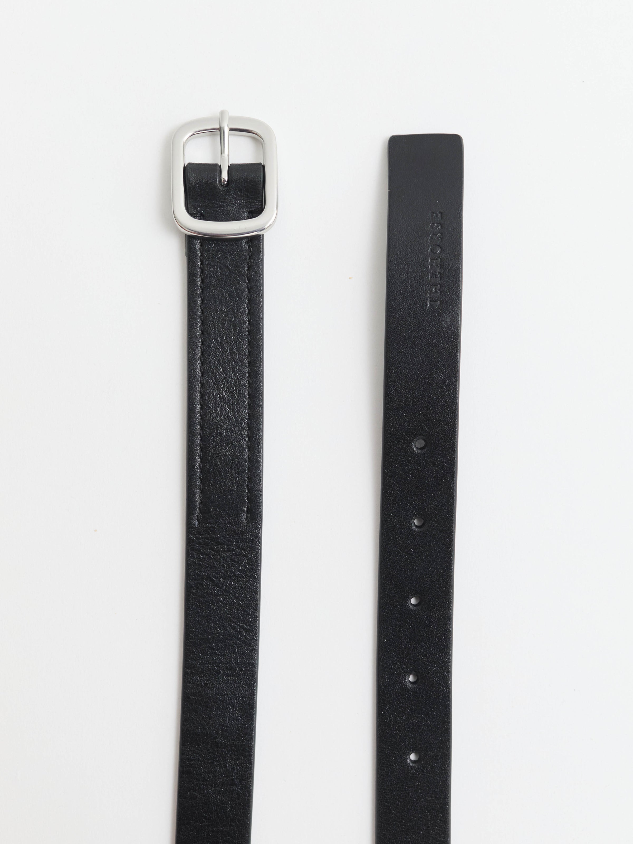 Classic Leather Belt: Black