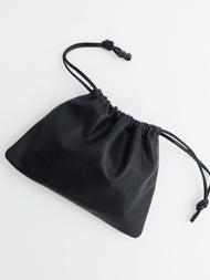 Fin Drawstring Bag: Black