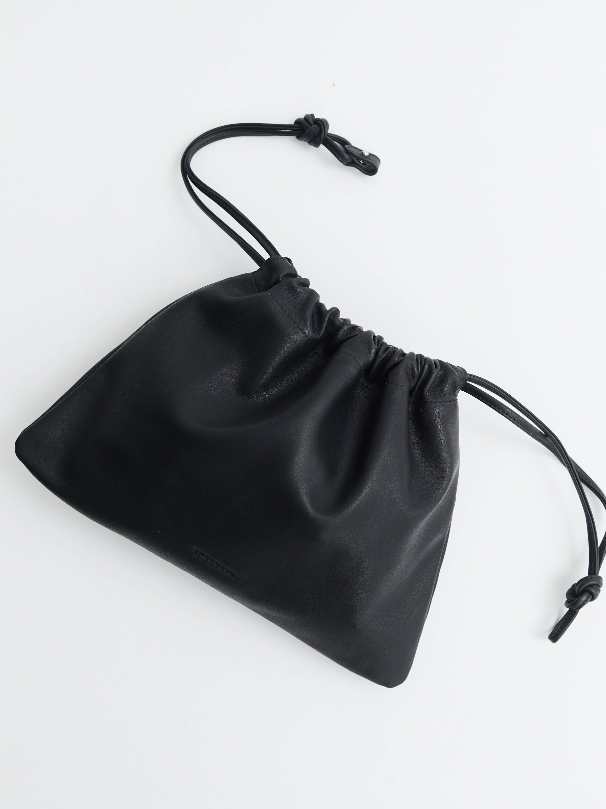Fin Drawstring Bag: Black