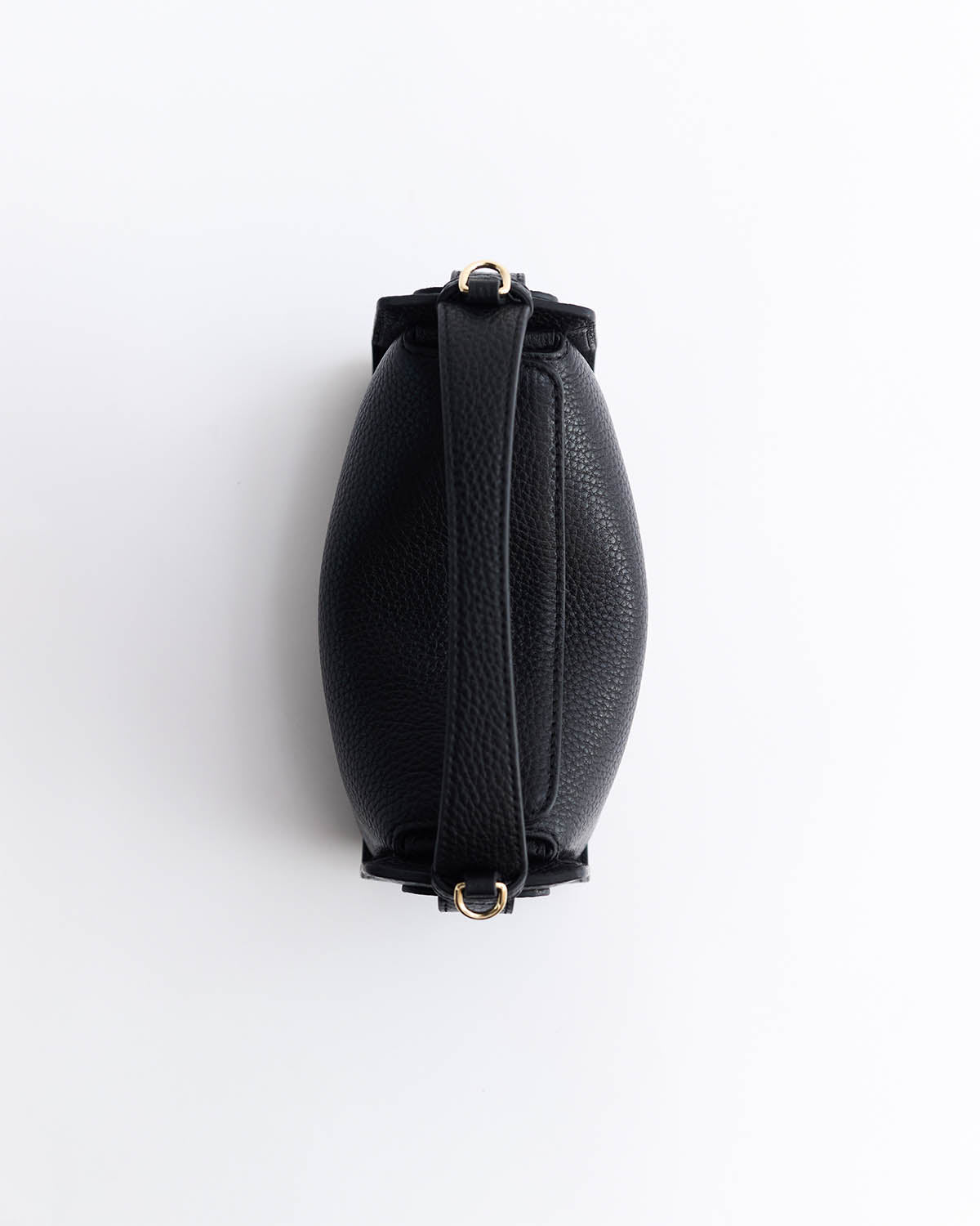 Mini Clementine Bag: Black with Gold