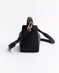 Mini Clementine Bag: Black with Gold