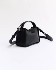 Mini Clementine Bag: Black with Gold