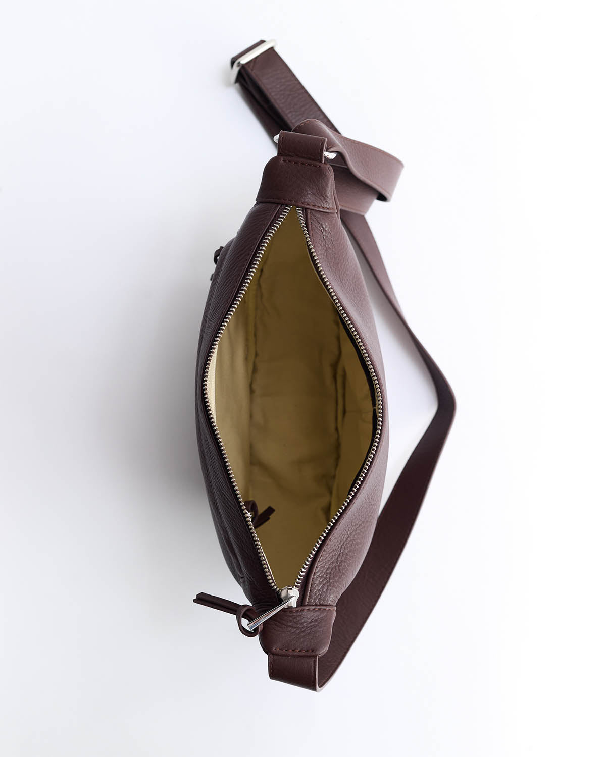 The Leather Sporty Crossbody: Coffee