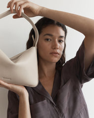 Mae Bag: Oat Pebbled Leather