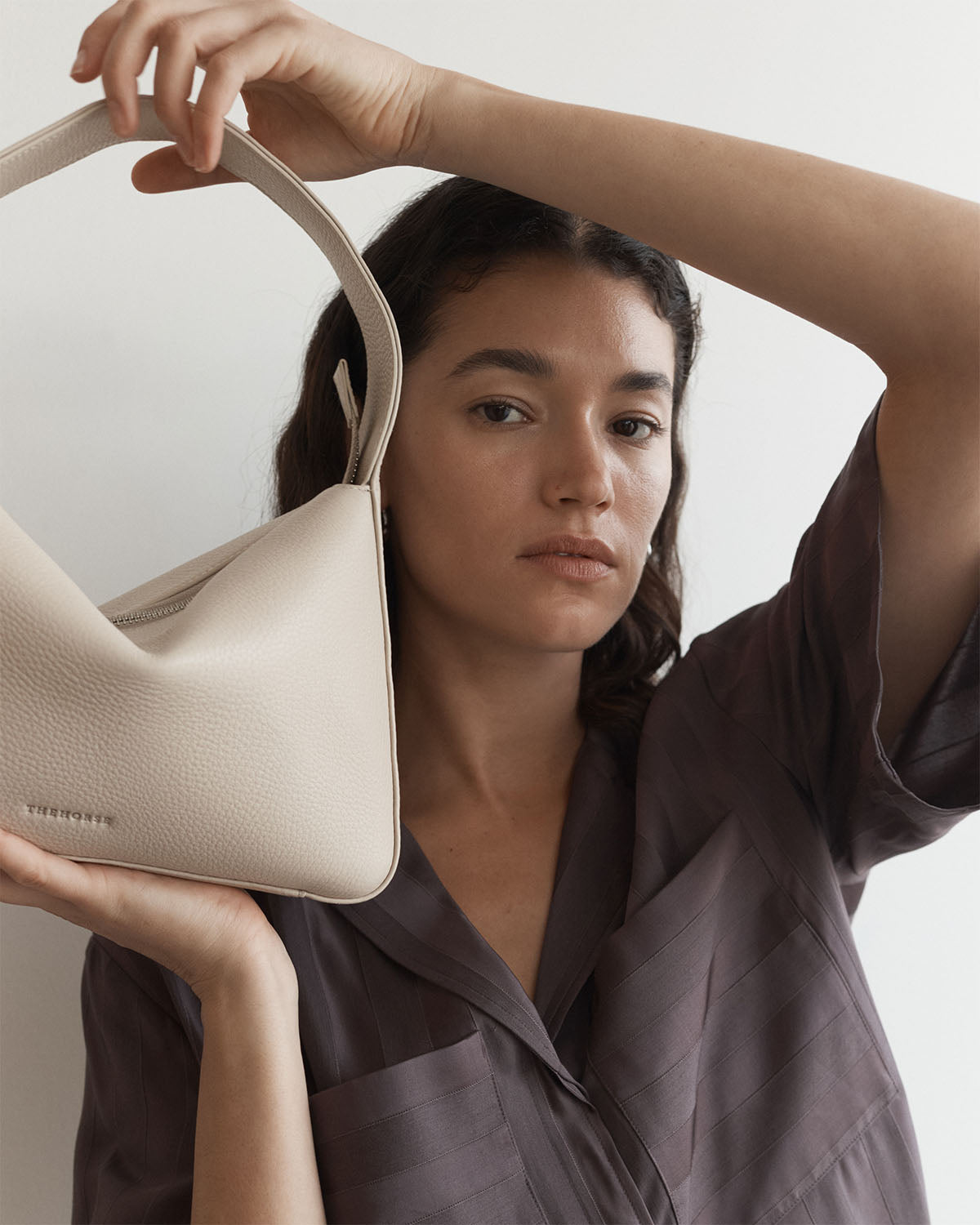 Mae Bag: Oat Pebbled Leather