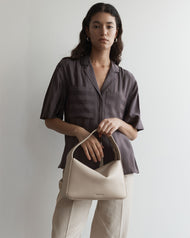 Mae Bag: Oat Pebbled Leather