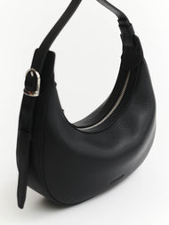 Friday Bag: Black Pebbled Leather