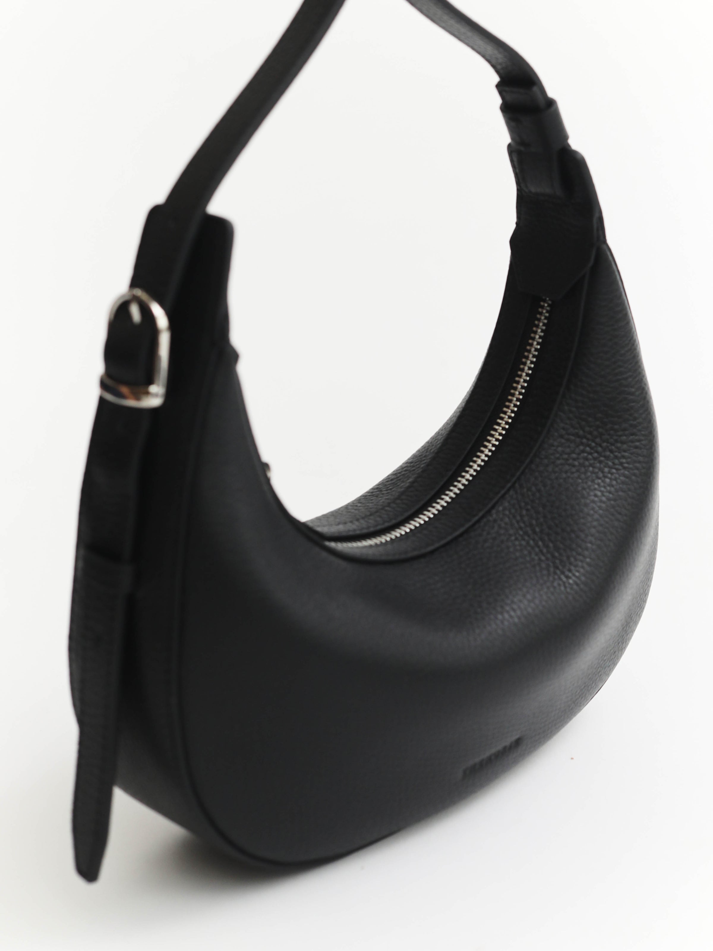 Friday Bag: Black Pebbled Leather