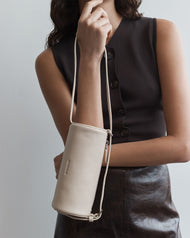 Romy Bag: Oat Pebbled Leather