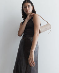 Romy Bag: Oat Pebbled Leather