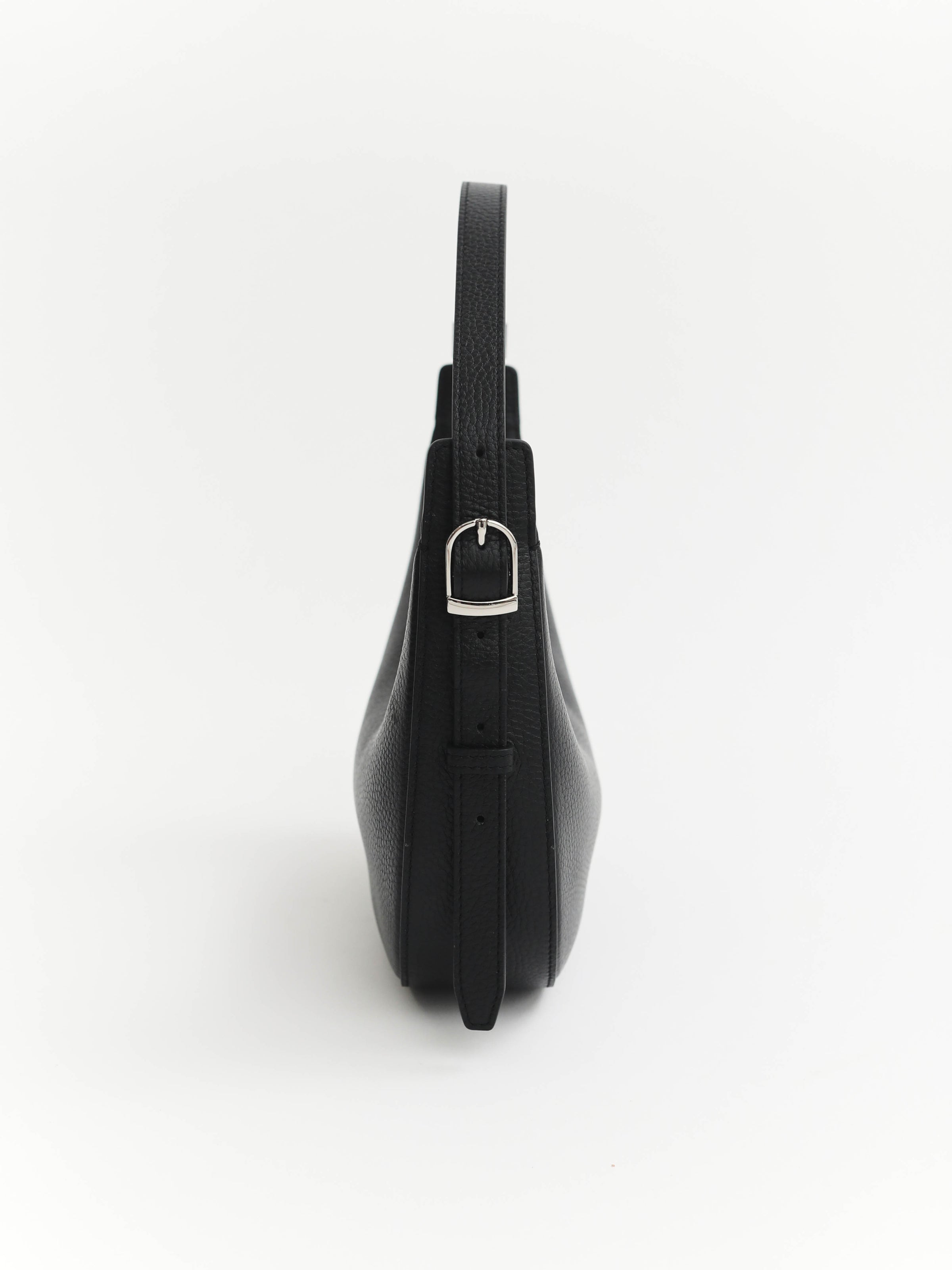 Friday Bag: Black Pebbled Leather