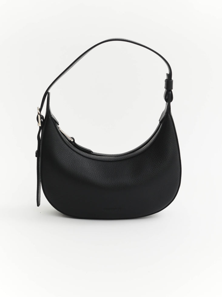 Friday Bag: Black Pebbled Leather