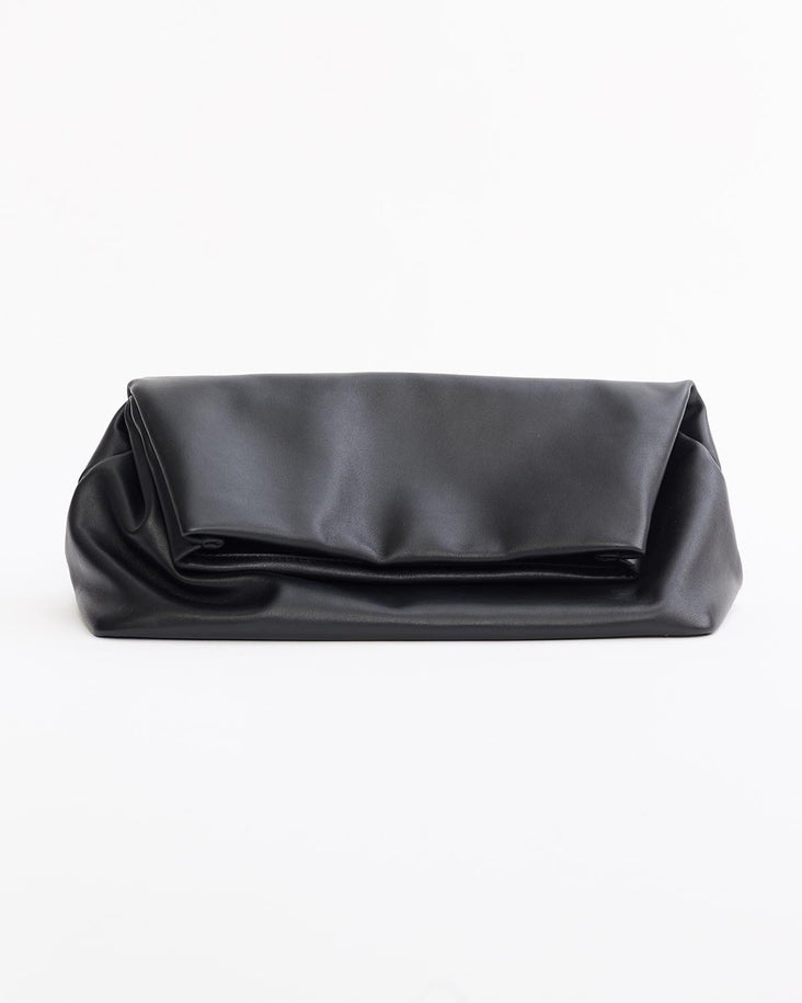 Benny Fold Clutch: Black