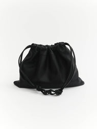 Fin Drawstring Bag: Black