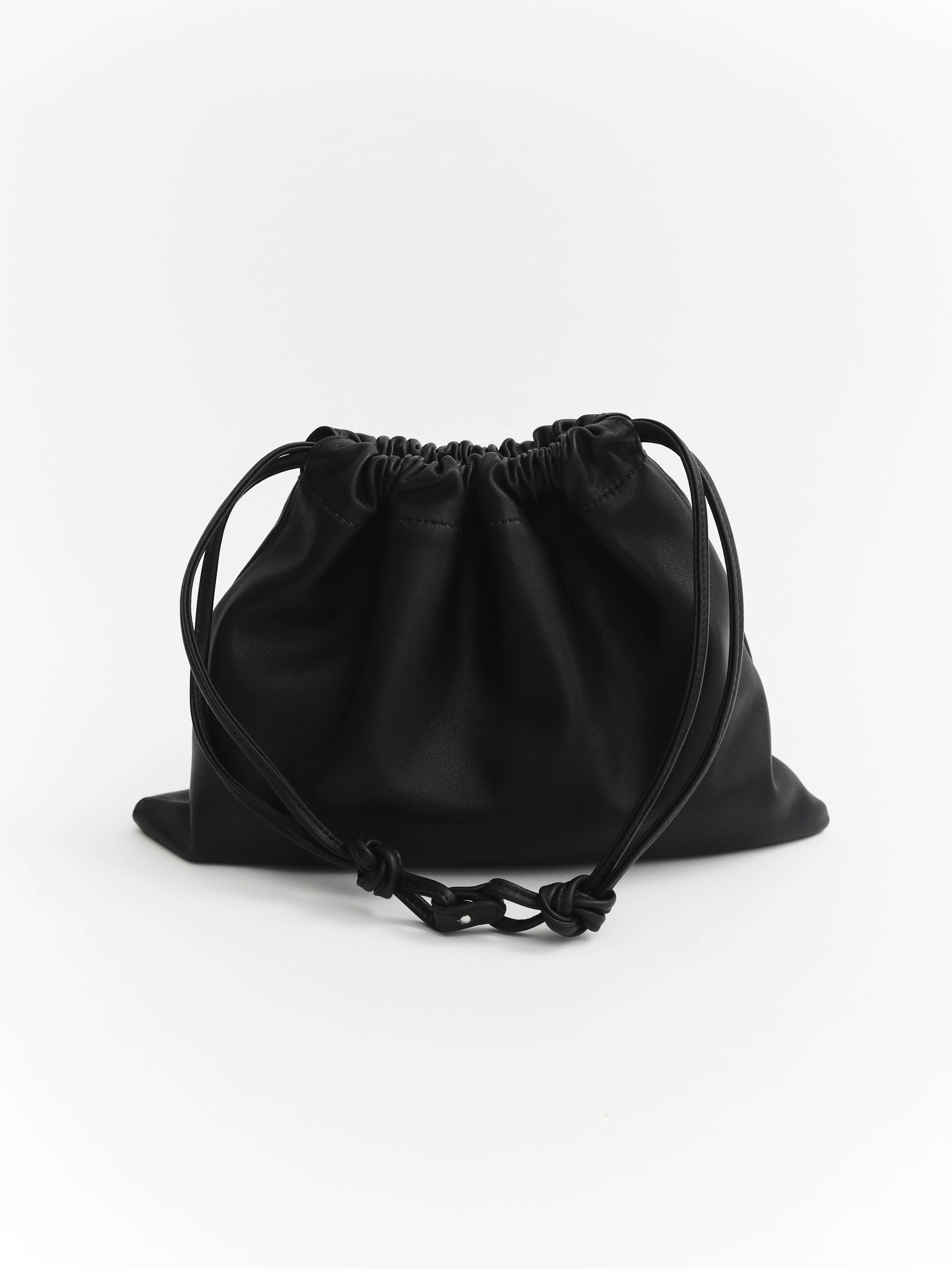 Fin Drawstring Bag: Black