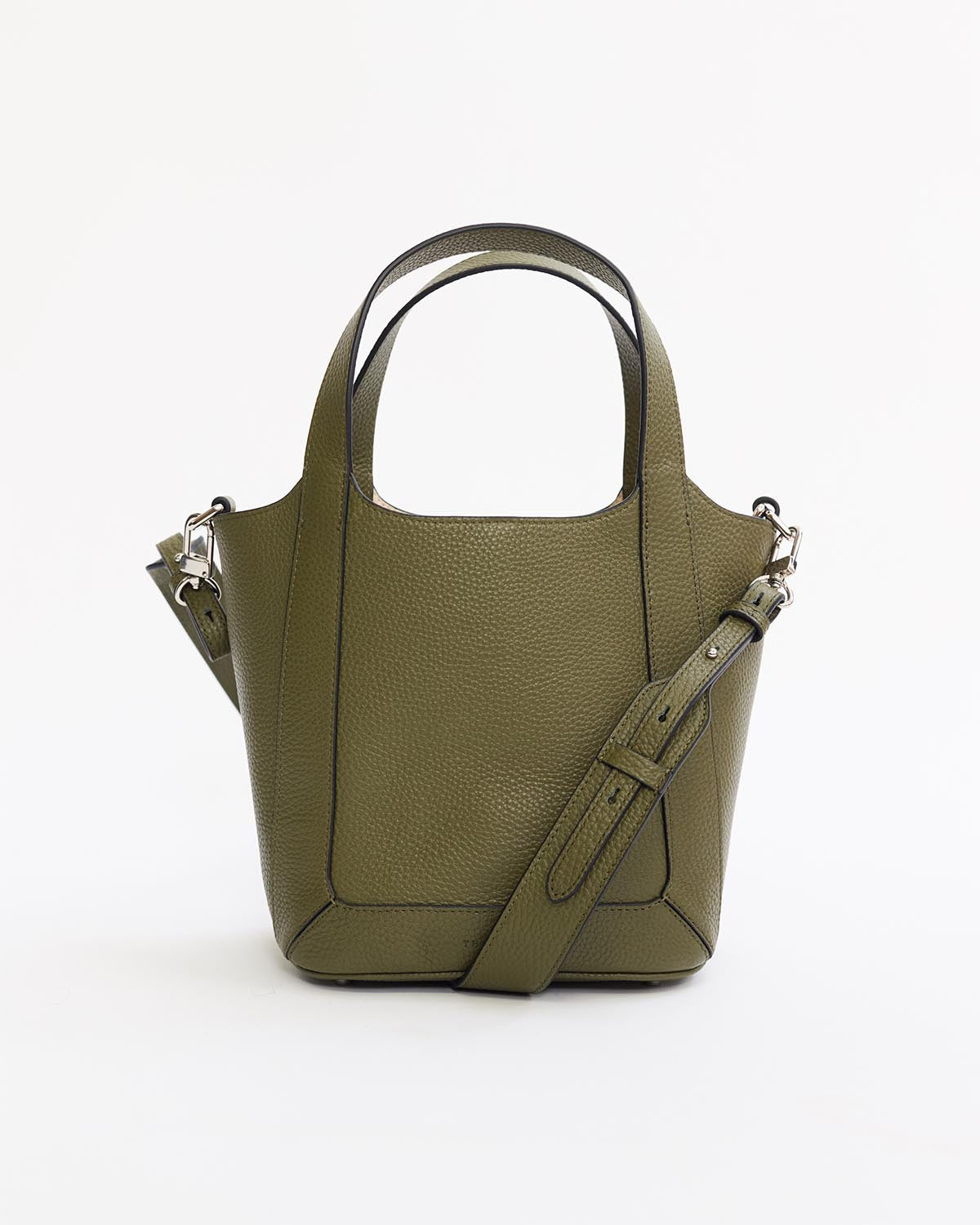 Alexie Tote: Olive Pebbled Leather