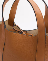 Alexie Tote: Tan Pebbled Leather