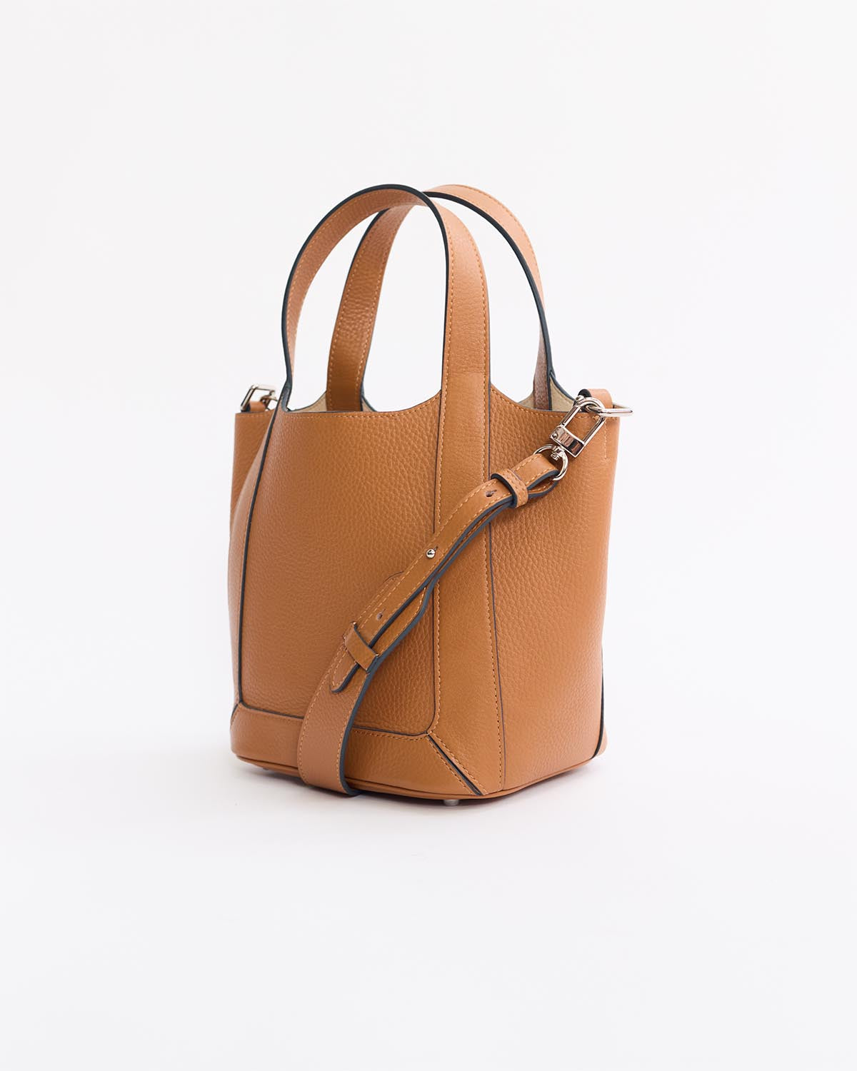 Alexie Tote: Tan Pebbled Leather