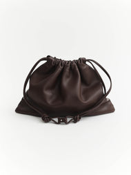 Fin Drawstring Bag: Coffee