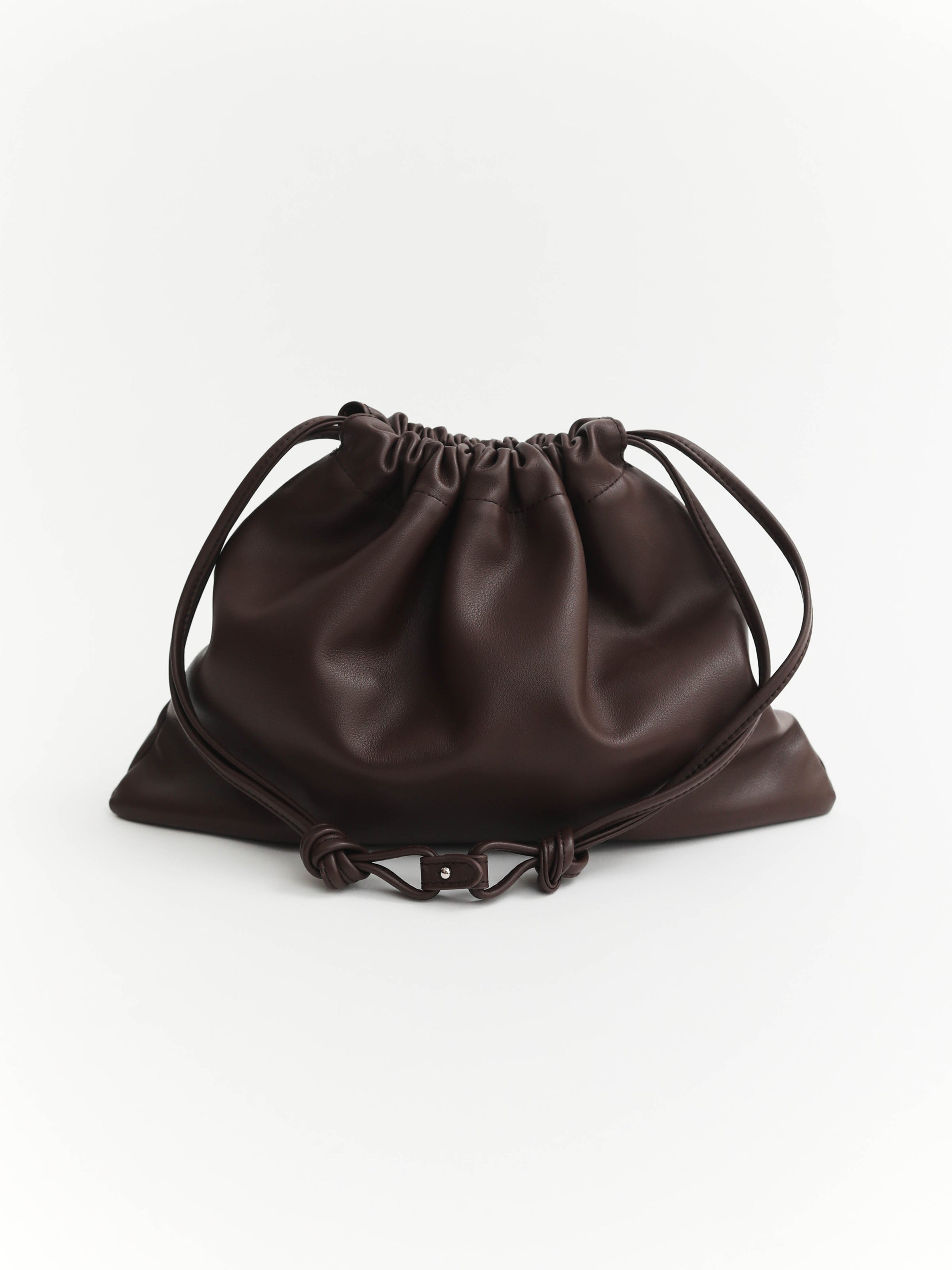 Fin Drawstring Bag: Coffee