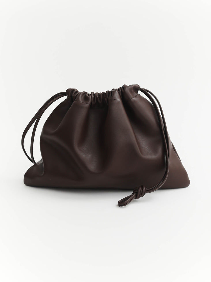 Fin Drawstring Bag: Coffee