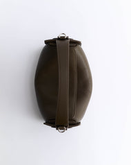 Clementine Bag: Khaki Green Pebbled Leather