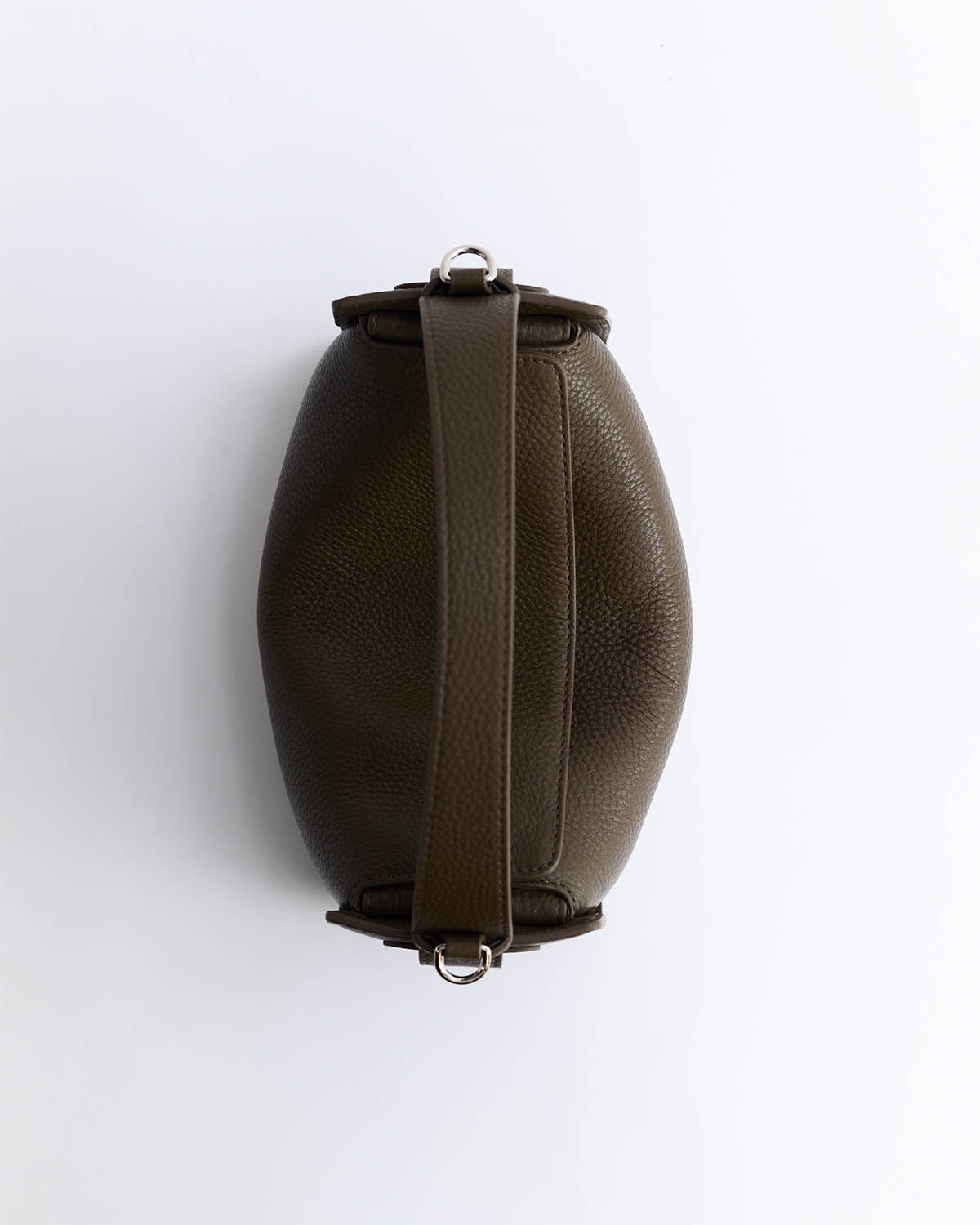 Clementine Bag: Khaki Green Pebbled Leather